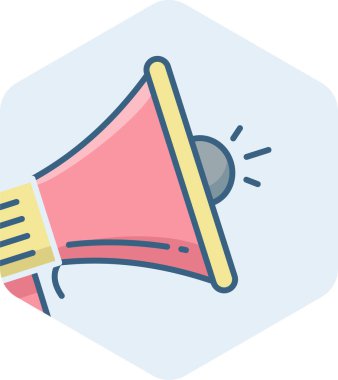 megafon vektör simgesi modern basit vektör illüstrasyonu 