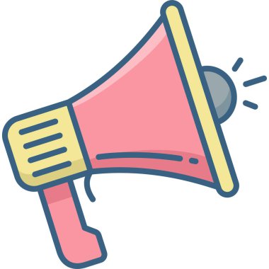 megafon vektör simgesi modern basit vektör illüstrasyonu 