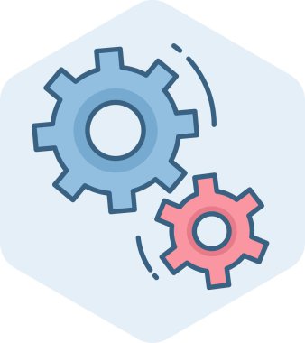 ayarlar, vites vektör simgesi modern vektör illüstrasyonu 