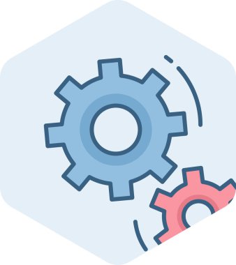 ayarlar, vites vektör simgesi modern vektör illüstrasyonu 