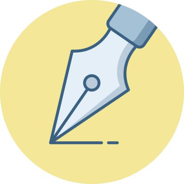 tüy kalem vektör simgesi modern basit vektör illüstrasyonu 