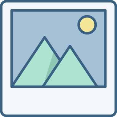 resim vektörü simgesi modern basit vektör illüstrasyonu 