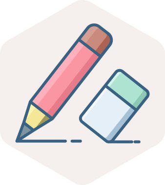 kalem histerik vektör simgesi modern basit vektör illüstrasyon ac