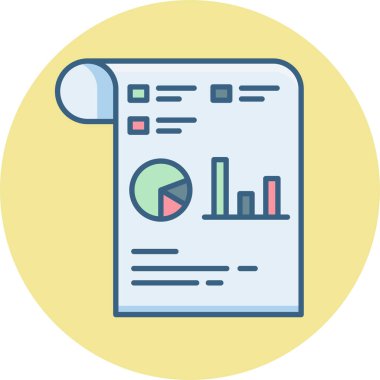 Diyagram vektör simgesi modern basit vektör illüstrasyonu 