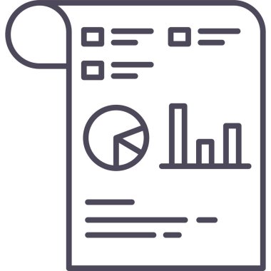 Diyagram vektör simgesi modern basit vektör illüstrasyonu 