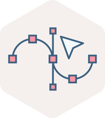 Modern vektör simgesi çizimi 