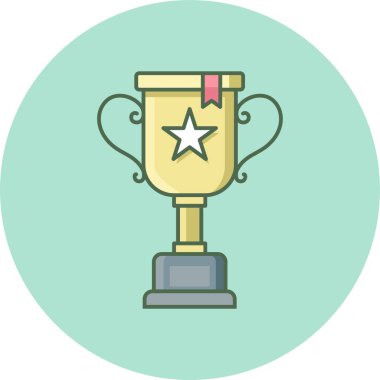 fincan, ödül vektör simgesi modern basit vektör illüstrasyonu 