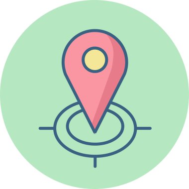 konum vektör simgesi modern basit vektör çizimi 