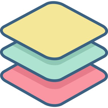 katman vektör simgesi modern basit vektör illüstrasyonu 