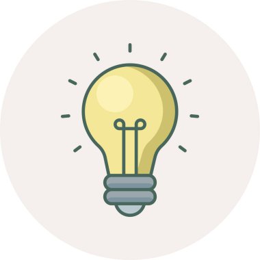 ampul vektör simgesi modern basit vektör illüstrasyonu 