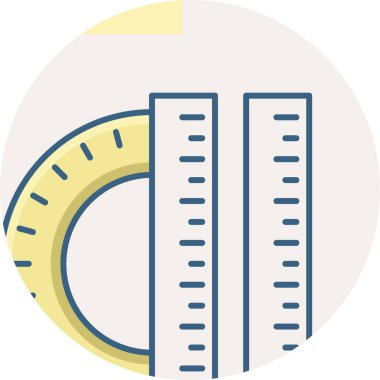 cetvel vektör simgesi modern basit vektör illüstrasyonu 