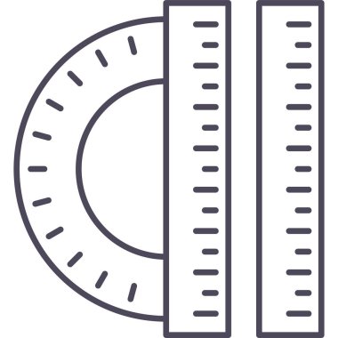  cetvel vektör simgesi modern basit vektör illüstrasyonu 