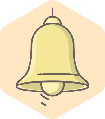 Çan vektör simgesi modern basit vektör illüstrasyonu 