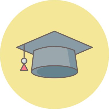 mezuniyet kapsülü vektör simgesi modern basit vektör illüstrasyonu 