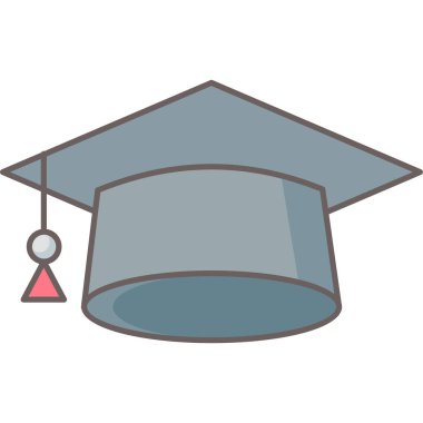 mezuniyet kapsülü vektör simgesi modern basit vektör illüstrasyonu 