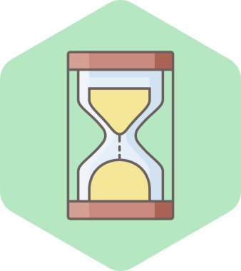 kum saati vektör simgesi modern basit vektör illüstrasyonu 