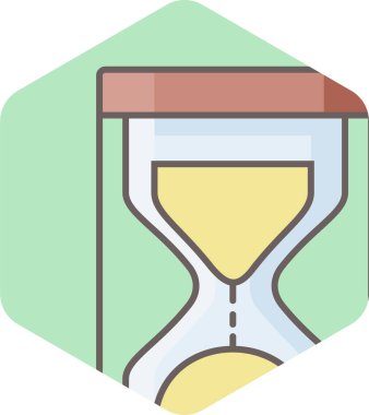 kum saati vektör simgesi modern basit vektör illüstrasyonu 