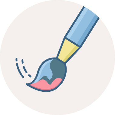 boya fırçası vektör simgesi modern basit vektör illüstrasyonu