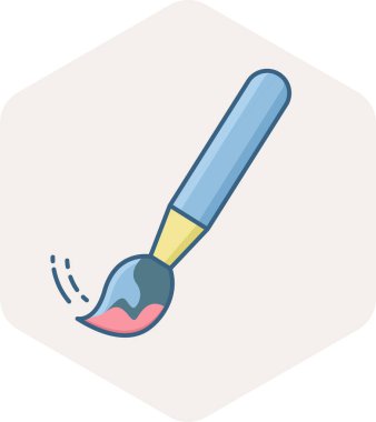 boya fırçası vektör simgesi modern basit vektör illüstrasyonu