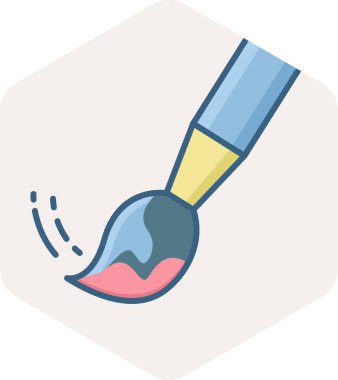 boya fırçası vektör simgesi modern basit vektör illüstrasyonu