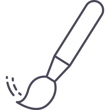 boya fırçası vektör simgesi modern basit vektör illüstrasyonu