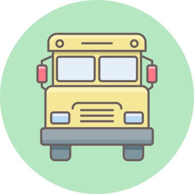 okul yolu vektör simgesi modern basit vektör illüstrasyonu 