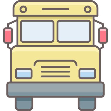 okul yolu vektör simgesi modern basit vektör illüstrasyonu 