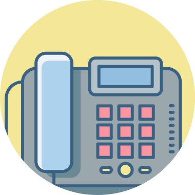 telefon faks vektör simgesi modern basit vektör illüstrasyonu 