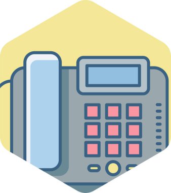 telefon faks vektör simgesi modern basit vektör illüstrasyonu 