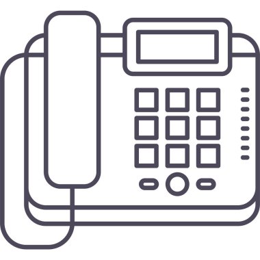 telefon faks vektör simgesi modern basit vektör illüstrasyonu 