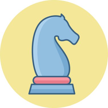 Satranç taşı at vektör simgesi modern basit vektör illüstrasyonu 