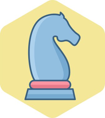 Satranç taşı at vektör simgesi modern basit vektör illüstrasyonu 