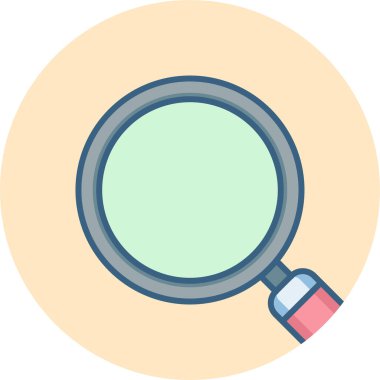 Büyütme cam vektör simgesi modern basit vektör illüstrasyonu 