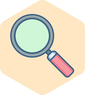 Büyütme cam vektör simgesi modern basit vektör illüstrasyonu 