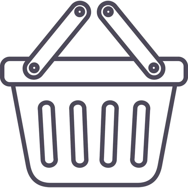 Shopping Cart Icon Modern Simple Vector Illustration — Stock Vector