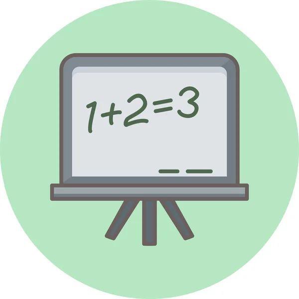 Blackboard Math Example Icon Modern Simple Vector Illustration — Stock Vector