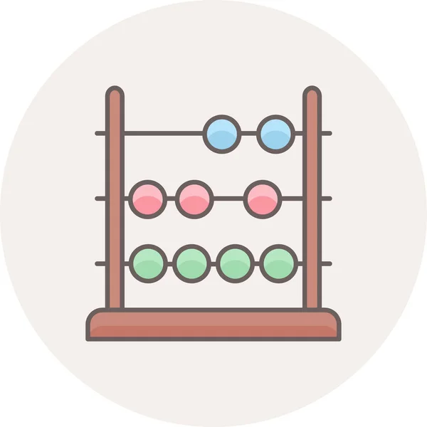 Abacus Icono Moderno Simple Ilustración Vectorial — Vector de stock