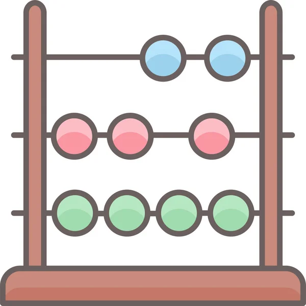 abaküs simgesi modern ve basit, vektör illüstrasyonu 