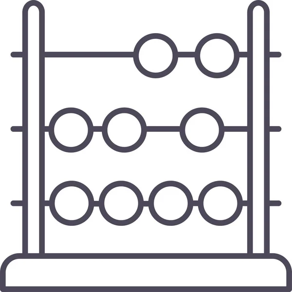 abaküs simgesi modern ve basit, vektör illüstrasyonu 