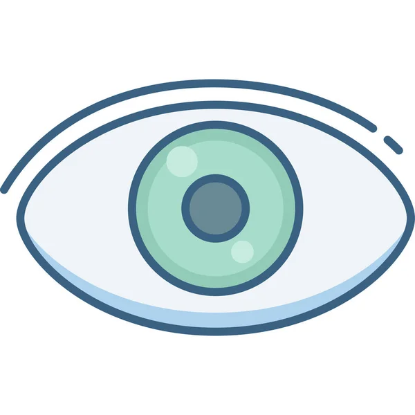 Otevřená Oční Ikona Moderní Jednoduché Vektorové Ilustrace — Stockový vektor