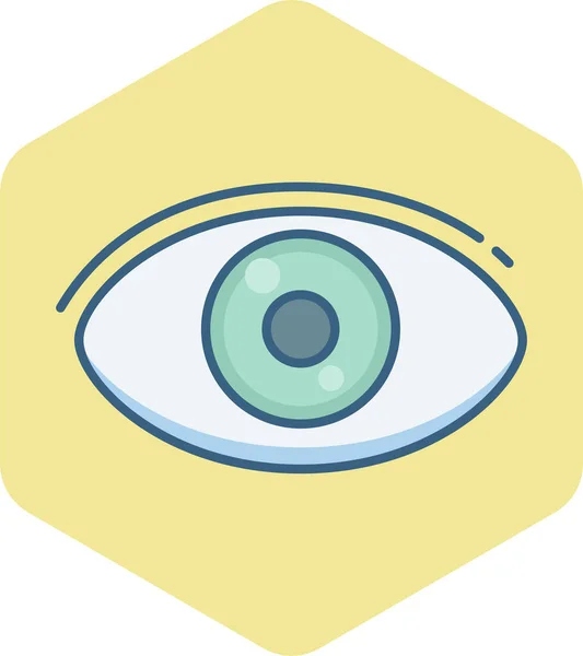 Otevřená Oční Ikona Moderní Jednoduché Vektorové Ilustrace — Stockový vektor