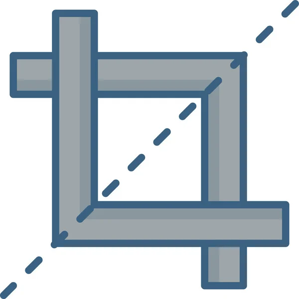 Геометрическая Иконка Вектора Фигуры Современный Простой Векторный Рисунок — стоковый вектор