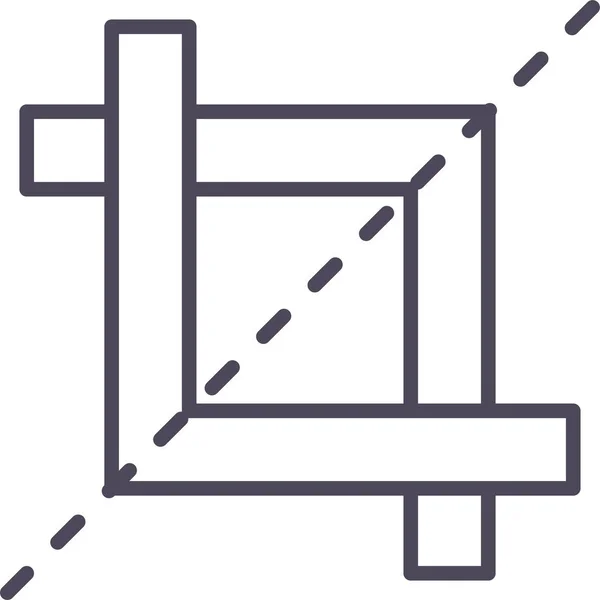 Geometrische Figuurvector Icoon Moderne Eenvoudige Vector Illustratie — Stockvector
