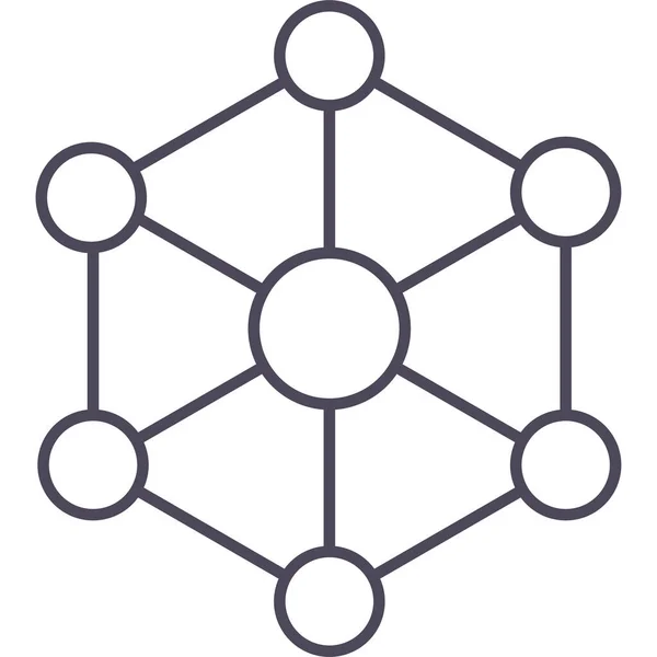 分子矢量图标现代简单矢量图解 — 图库矢量图片