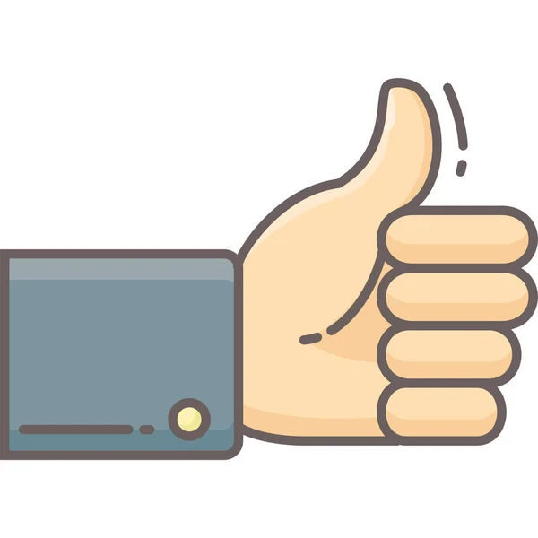 Thumbs Vector Icon Modern Simple Vector Illustration — Stock Vector