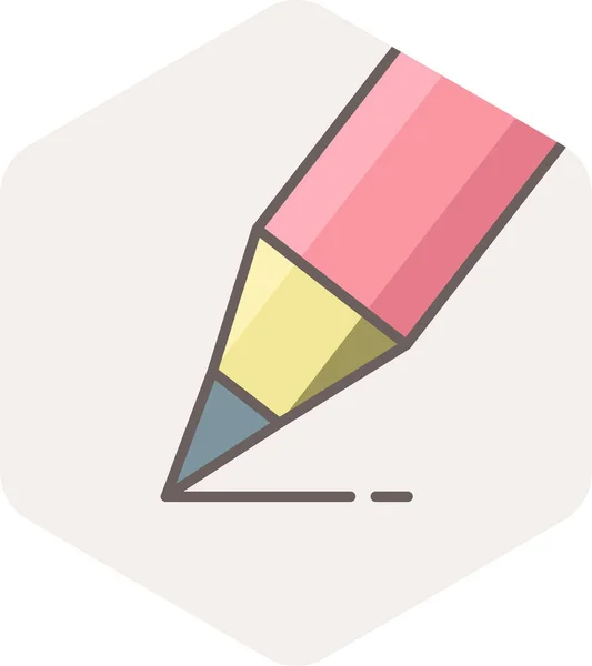 Pencil Vector Icon Modern Simple Vector Illustration — Stock Vector