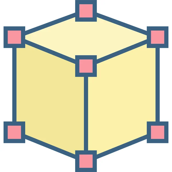 Моделирование Иконка Вектора Куба Современная Простая Векторная Иллюстрация — стоковый вектор