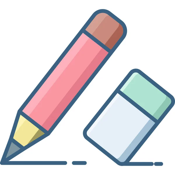 Pencil Hysterical Vector Icon Modern Simple Vector Illustration — Stock Vector