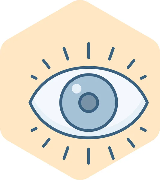 Open Eye Vektor Icon Moderne Einfache Vektorillustration — Stockvektor