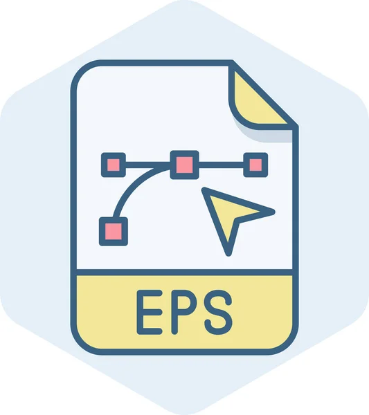 Файл Eps Векторна Іконка Сучасна Проста Векторна Ілюстрація — стоковий вектор